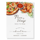 Pizza & Wings Before The Rings Rehearsal Welcome