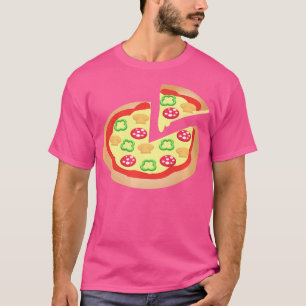 Pizza With Mushrooms Peppers Pepperoni T-Shirt