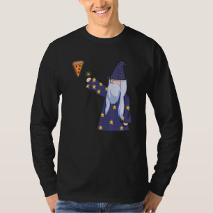 Pizza Wizard Food Pun Pizzard Magic Fast Food Humo T-Shirt