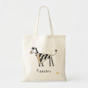 Pizza Zebra Cute Kids Cartoon Tote Bag