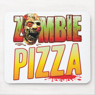 Pizza Zombie Head Mouse Mat