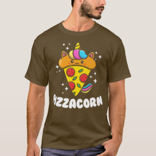 Pizzacorn Graphic Pizza Lover Eating Italian Food  T-Shirt