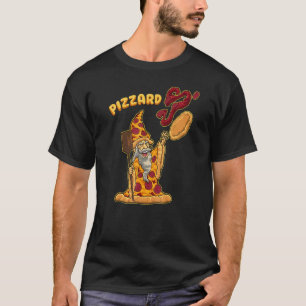 Pizzard Pizza Wizard Fast Food Pun Foodie Humour T-Shirt