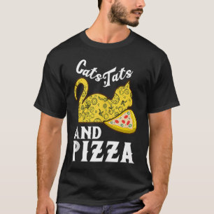 Pizzas salami ham mushroom tomato Italy red white T-Shirt
