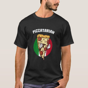 Pizzatarian Italian Humour Italy Vegan Pizza T-Shirt