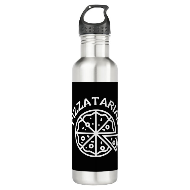Pizzatarian Pizza 710 Ml Water Bottle (Front)