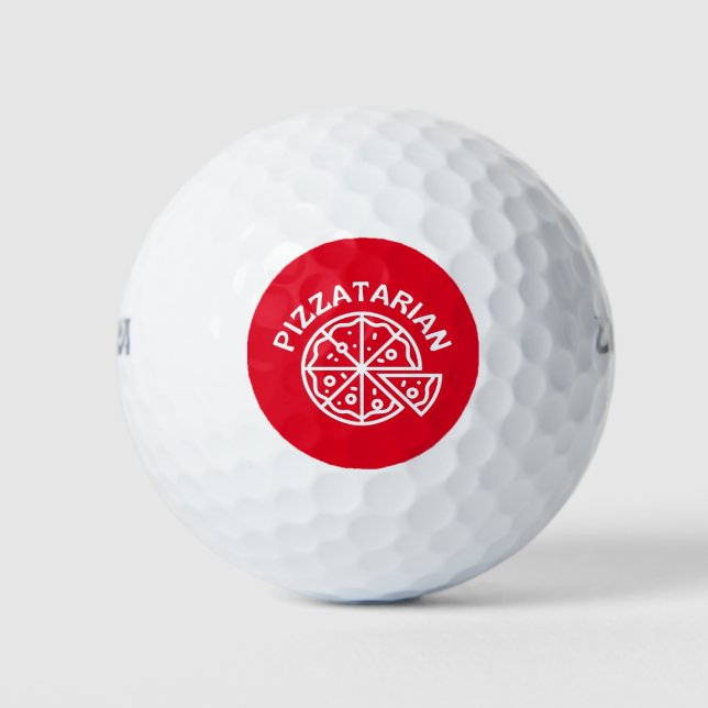 Pizzatarian Pizza Golf Balls (Front)