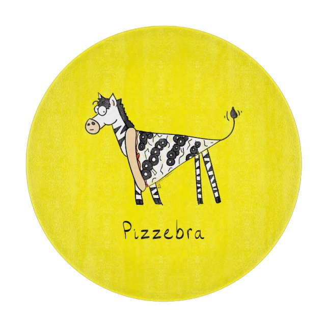Pizzebra Pizza Zebra Cutting Board (Front)