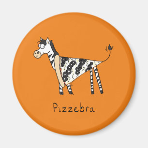 Pizzebra Pizza Zebra Magnet