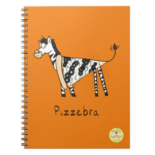 Pizzebra Pizza Zebra Notebook