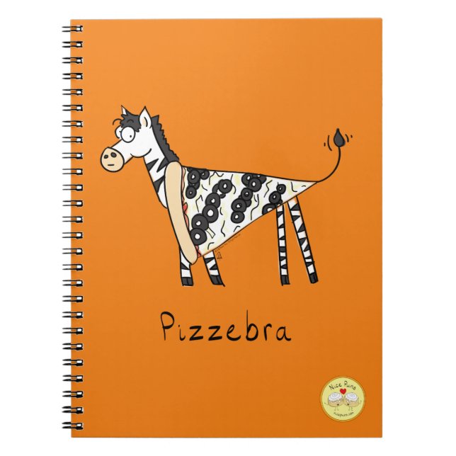 Pizzebra Pizza Zebra Notebook (Front)