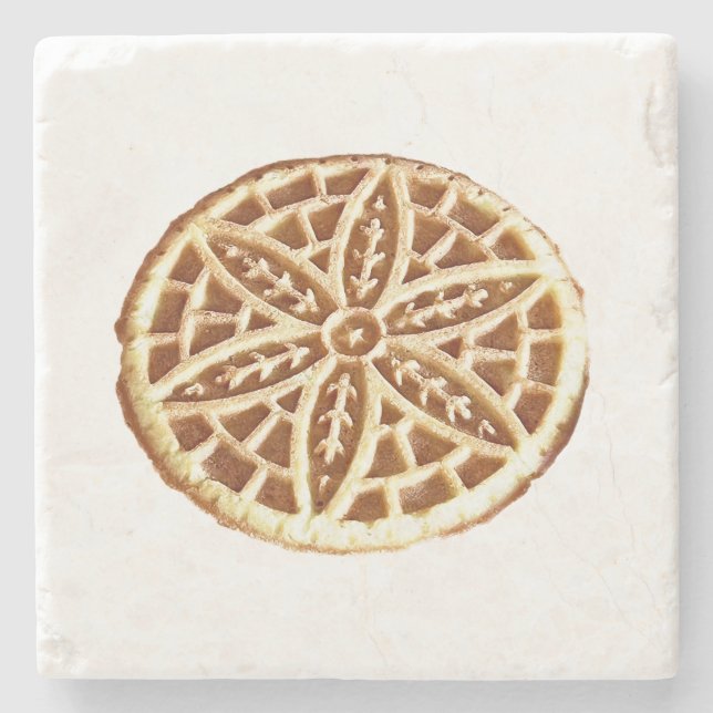 Pizzelle Stone Coaster (Front)