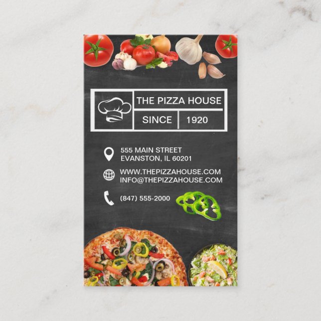pizzeria business card (Front)