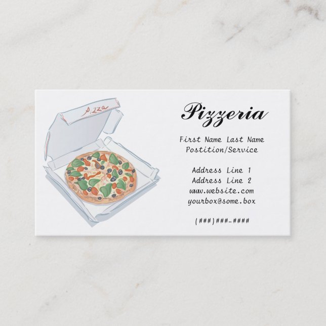 Pizzeria Business Card (Front)