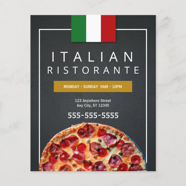 Pizzeria Business Flyer (Front)