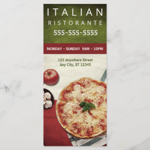 Pizzeria Business Menu