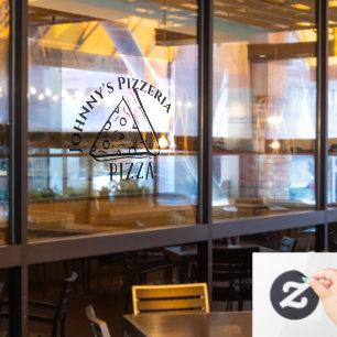Pizzeria Custom Business Window Cling