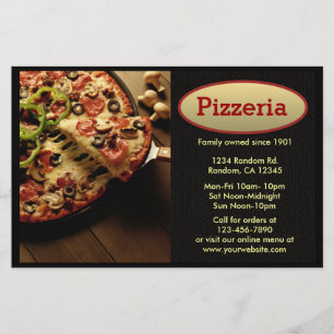 Pizzeria customisable professional flyers