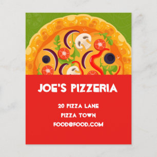 Pizzeria Pizza food restaurant Flyer