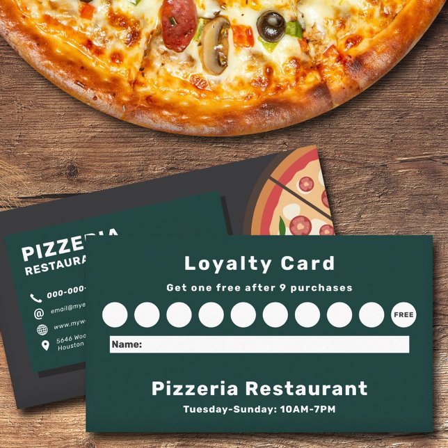 Pizzeria Restaurant Loyalty Card (Pizzeria Restaurant Loyalty Card)