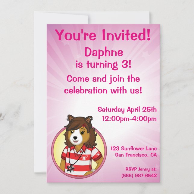 PJ Collie Invitation (Front)