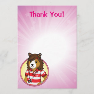 PJ Collie Thank You Card