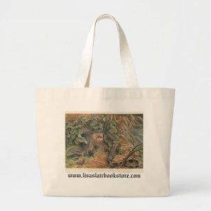 PJ Smith - Water Monitors Robbing A Nest Large Tote Bag