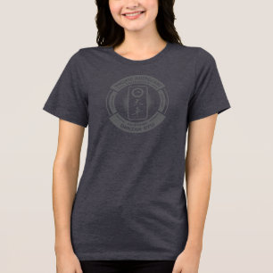 PJK Women's Grey Bella+Canvas / logo & kanji / Tri-Blend Shirt