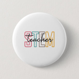 Pjmk Stem Teacher Science Technology Teacher Ck To 6 Cm Round Badge