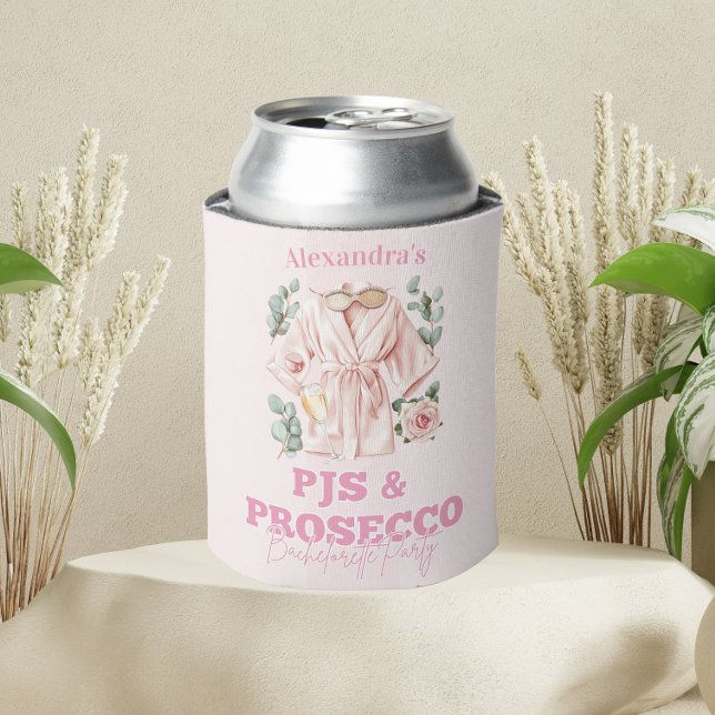 Pjs and Prosecco Bachelorette Can Cooler (Creator Uploaded)