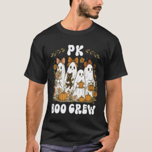 PK Boo Crew PreK Teacher Halloween Preppy Floral G T-Shirt
