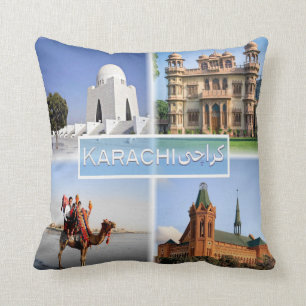 PK Karachi - Mazar e Quaid - Mohatta Palace - Cushion