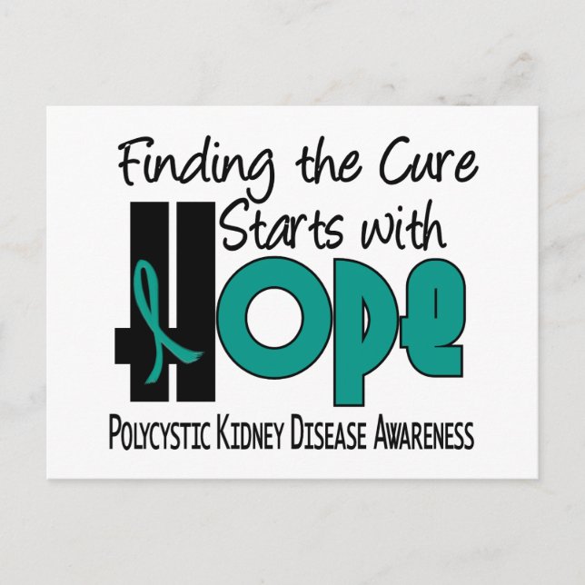PKD Polycystic Kidney Disease HOPE 4 Postcard (Front)