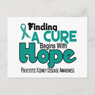 PKD Polycystic Kidney Disease HOPE 5 Postcard