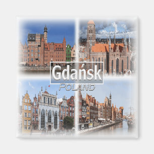 PL0021 Europe, Poland, Gdansk fridge Magnet