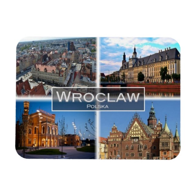 PL Poland  Polska - Wroclaw - Magnet (Horizontal)