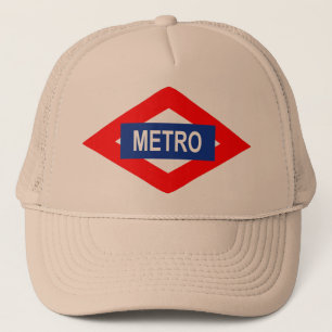 Placa de Metro de Madrid Trucker Hat
