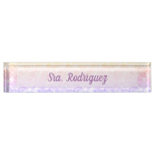 Placa de nombre para escritorio desk name plate