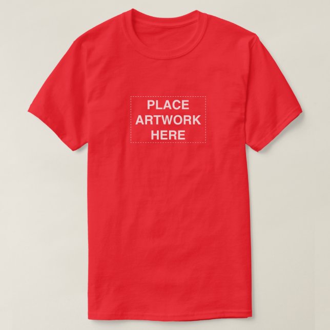 Place artwork here funny design T-Shirt (Design Front)