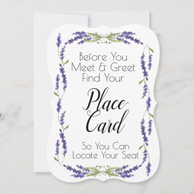 Place Card Sign (Front)