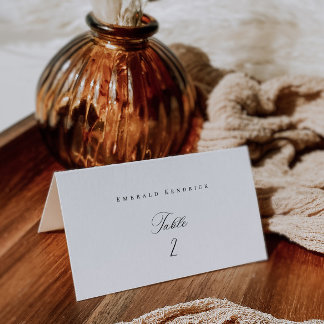 Place Card Wedding Escort Tent Fold Seating Number