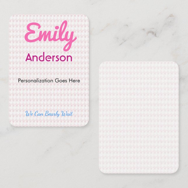 Place Cards Custom Printed Guest Seating | Elegant (Front/Back)