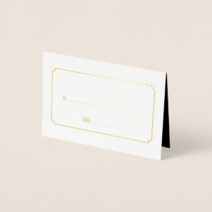 Place Cards Gold Frame