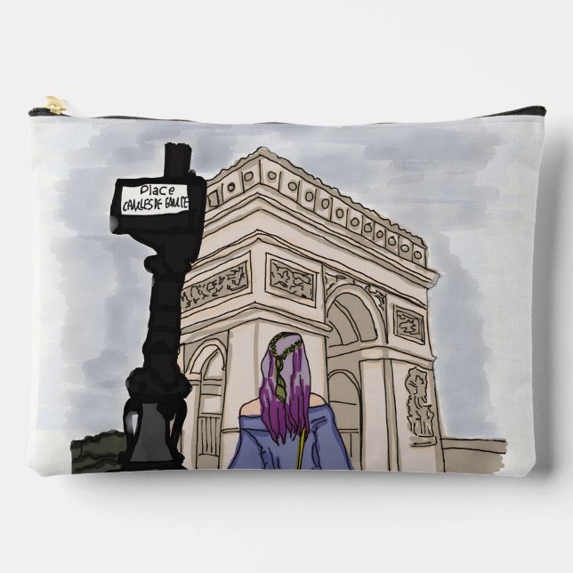 Place Charles de Gaulle Paris. Accessory Pouch (Front)
