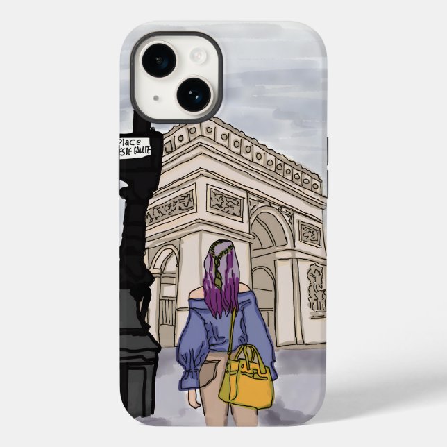 Place Charles de Gaulle Paris. Case-Mate iPhone Case (Back)