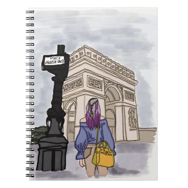 Place Charles de Gaulle Paris. Notebook (Front)