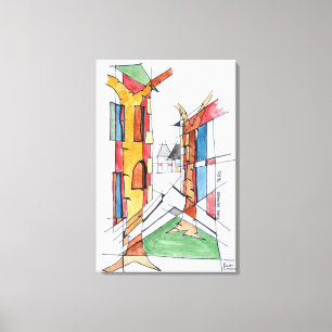 Place Dauphine   Ile de la Cite, Paris Canvas Print