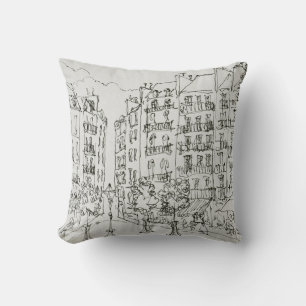 Place Dauphine, Ile de la Cite   Paris, France Cushion