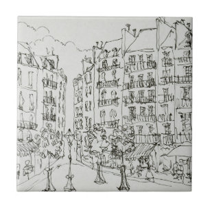 Place Dauphine, Ile de la Cite Paris, France Tile