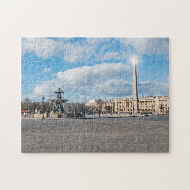 Place de la Concorde and obelisk - Paris, France Jigsaw Puzzle (Horizontal)